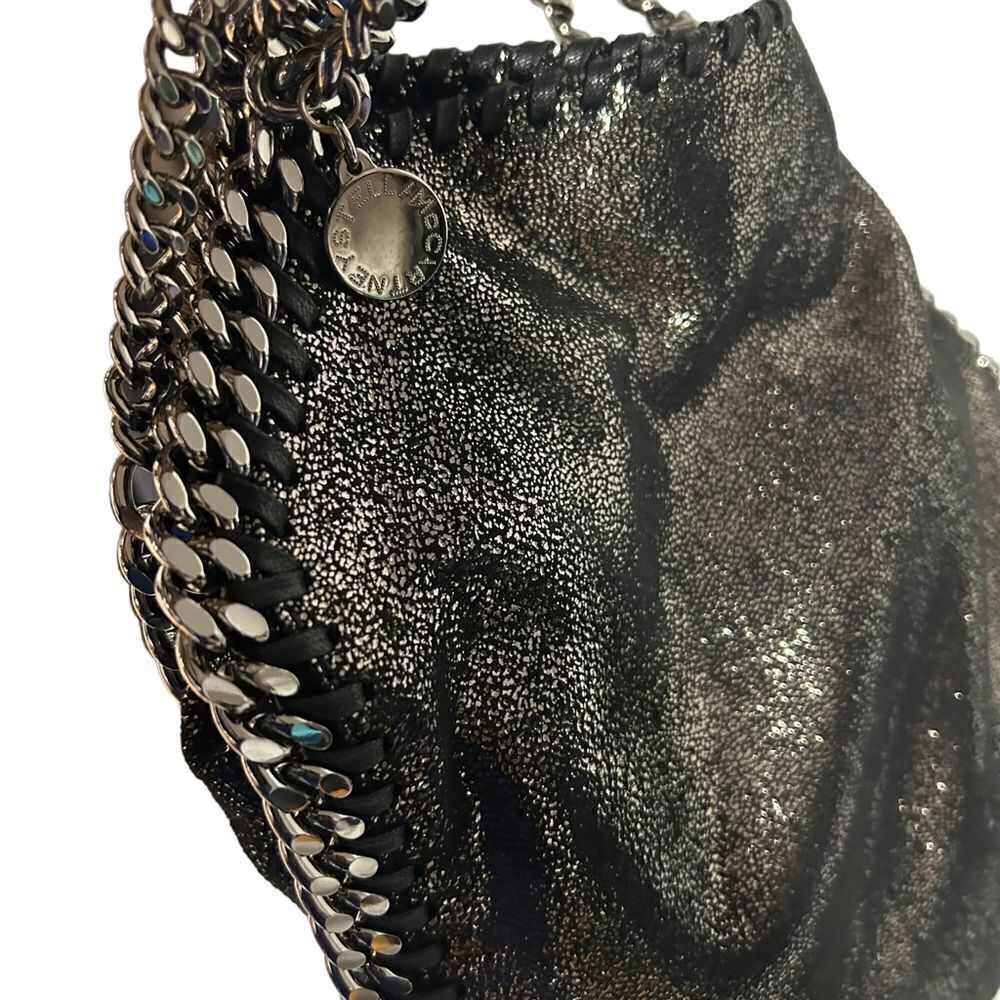 Revolve Stella McCartney TINY FALABELLA SHINY DOT BLACK Mini Bag - Picture 5 of 8